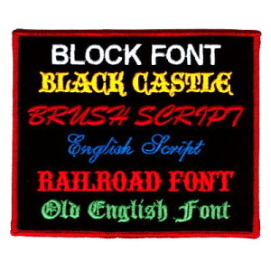 custom patch fonts